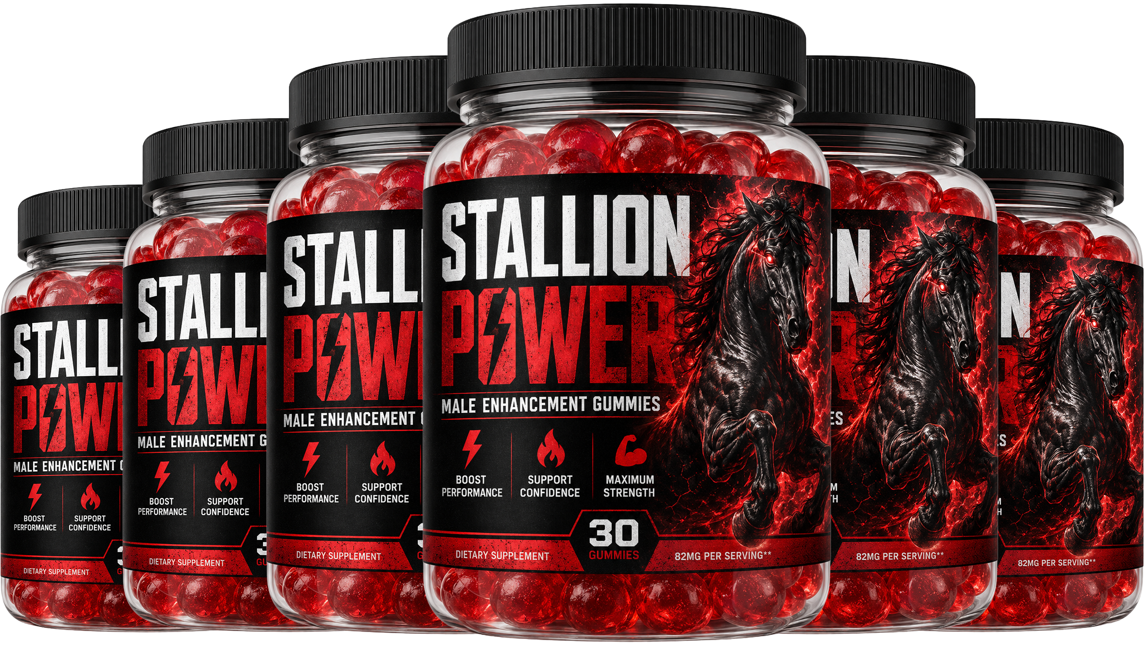 Stallion Power 6 bottles package